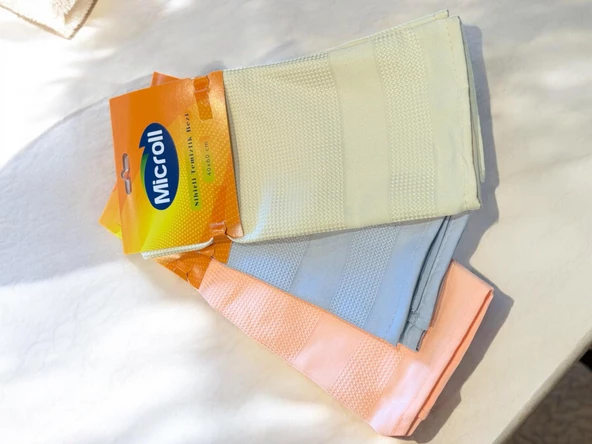 Microll Mikrofiber Sihirli Temizlik Bezi 3 Adet | Çok Amaçlı Temizlik Bezi (60 x 40 cm) - 2