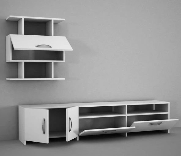 Dekorister Neva Tv Ünitesi Beyaz - 5