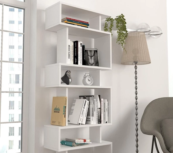 Dekorister Blok Kitaplık Beyaz - 3