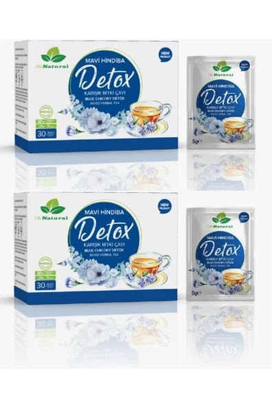 Mavi Hindiba Detox Karışık Bitki Tozu 30 Şase Mavihindiba Detoks Çayı (2 ADET) - 8