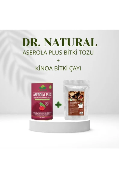 Aserola Plus Bitki Tozu 150 gr. ve Kinoa Bitki Çayı 1.5 gr. x 30