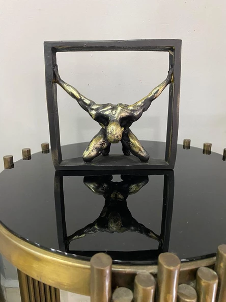 Tutsak Adam heykeli Soyut Düşünce Tuzağı Tasarım Heykel ( aşırı düşünen heykel mücadele figürü biblo ) - 10