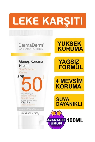 Dermaderm Güneş Kremi Spf 50  ve Güneş Koruma Kremi 100 G - 4