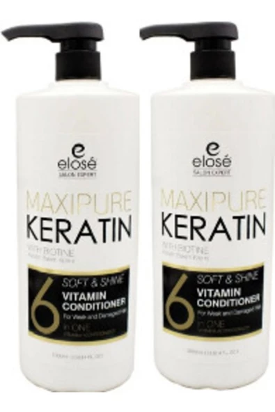 Keratin Özlü Saç Bakım Kremi 1000 Ml (2 Adet)