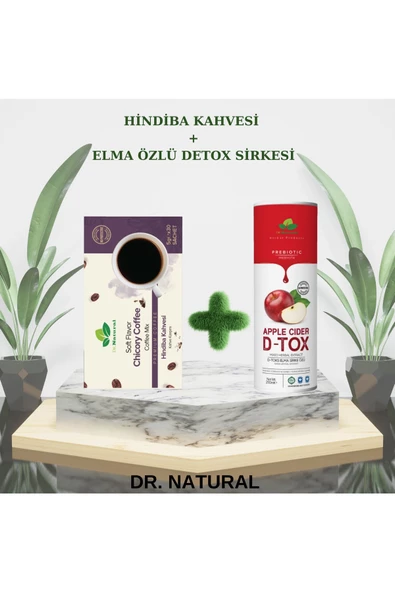 Hindiba Kahvesi 5 Gr x 30 ve Elma Özlü Detox Sirkesi 250 ml