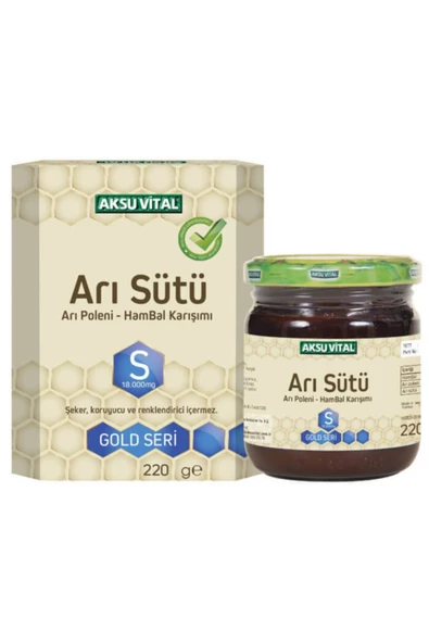 Arı Sütü Bal Polen (s) 18.000 mg - Yetişkin 220 gr