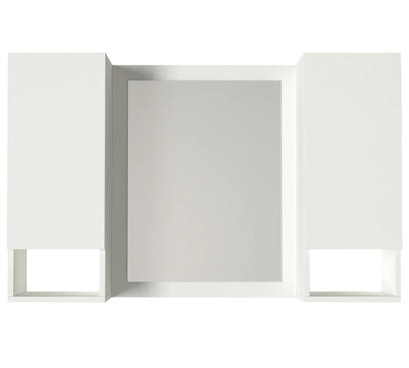 Dekorister Antuan Banyo Üst Dolabı Aynalı Beyaz - 5