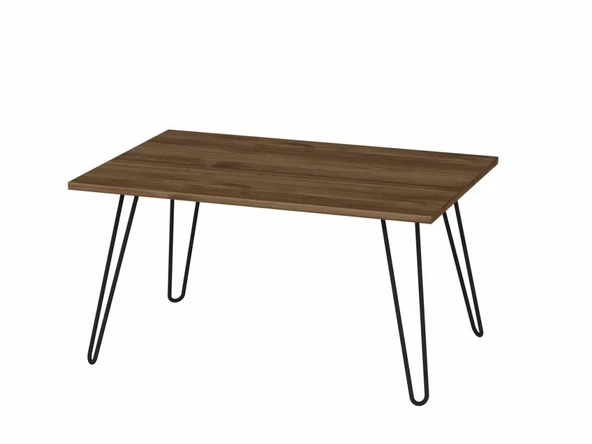 Dekorister Deren Metal Ayaklı Orta Sehpa Ceviz - 3