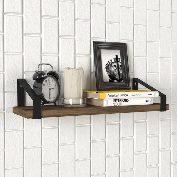 Dekorister Artigo Duvar Rafı Ceviz - 2