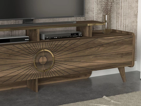 Dekorister Exclusive Sky Tv Ünitesi Ceviz - Resim 4