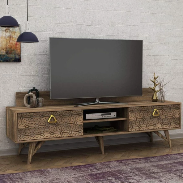 Dekorister Exclusive Yakamoz Tv Sehpası Ceviz