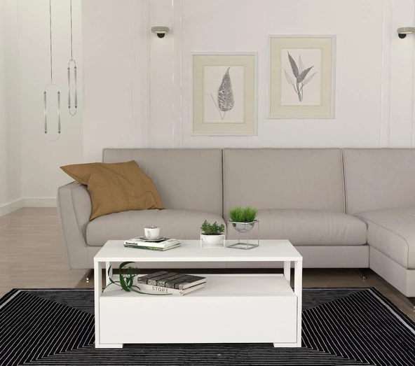 Dekorister Balina Orta Sehpa Beyaz - 2