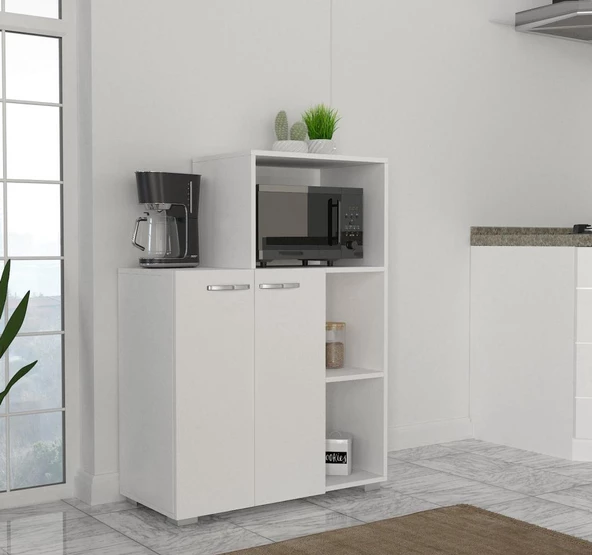 Dekorister Pars Mutfak Dolabı - Fırın Dolabı Beyaz - 2