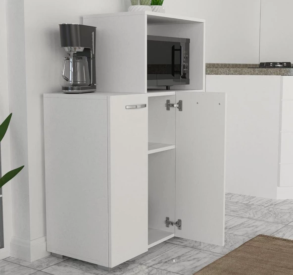 Dekorister Pars Mutfak Dolabı - Fırın Dolabı Beyaz - 4