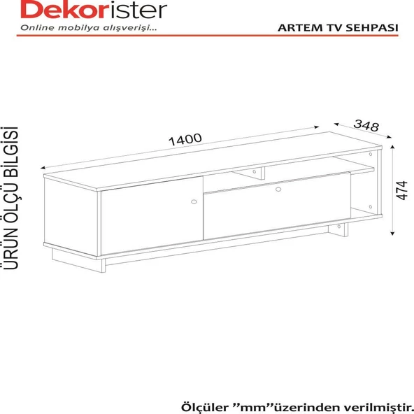 Dekorister Exclusive Artem Tv Ünitesi Rebab-Mermer - 7