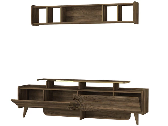 Dekorister Exclusive Sky Tv Ünitesi Ceviz - Resim 7