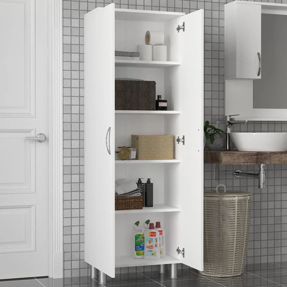 Dekorister Arizona 2 Kapaklı Çok Amaçlı Banyo Dolabı - 2
