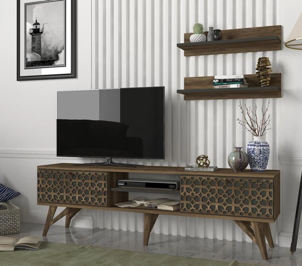 Dekorister Exclusive Fina Tv Ünitesi Ceviz - 2