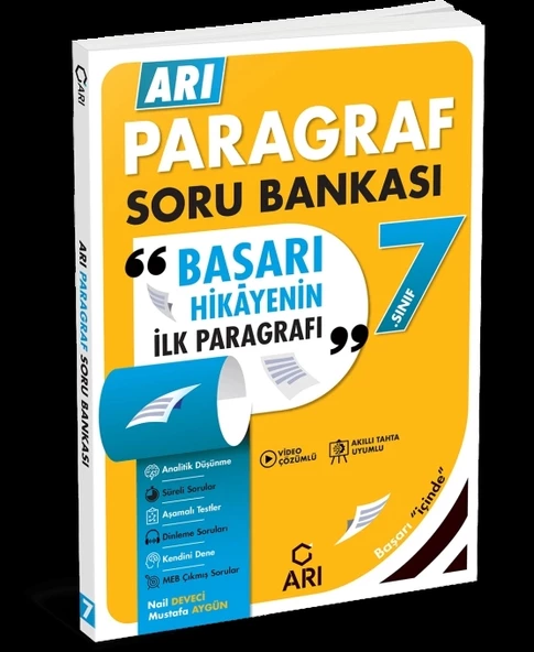 ARI YAYINCILIK 7. Sınıf Arı Paragraf Soru Bankası