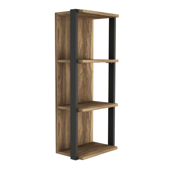 Dekorister Exclusive Lost Metal Duvar Rafı Ceviz - 5
