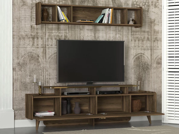 Dekorister Exclusive Sky Tv Ünitesi Ceviz - Resim 3