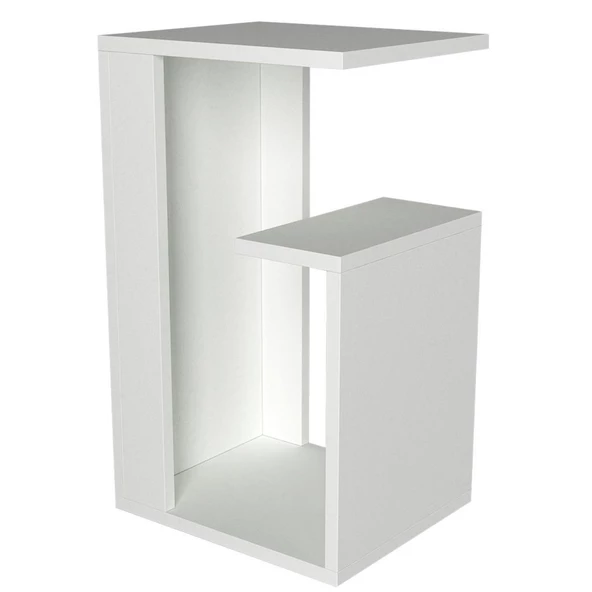 Dekorister Sister Koltuk Yan Sehpa Beyaz - Resim 3