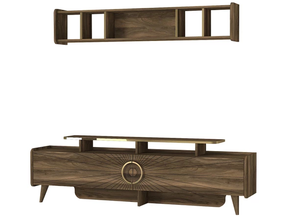 Dekorister Exclusive Sky Tv Ünitesi Ceviz - Resim 6