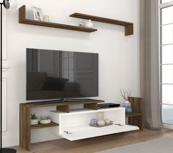 Dekorister Dream Tv Ünitesi Beyaz-Ceviz - 3