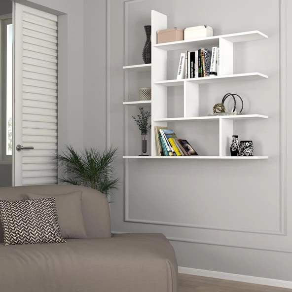 Dekorister Motif Kitaplık 2 Beyaz - 3
