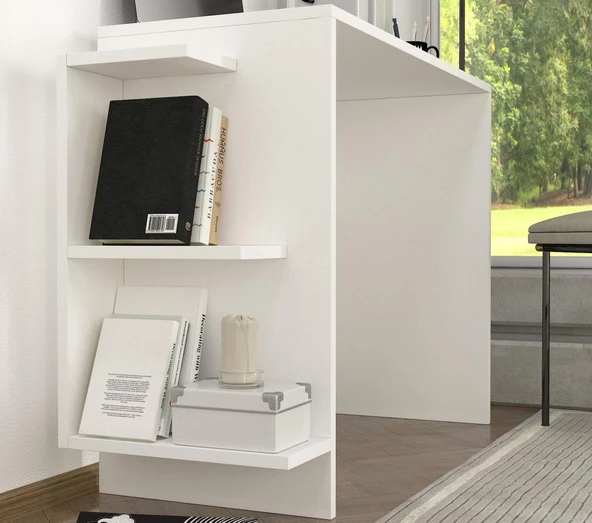 Dekorister Marlinda Çalışma Masası Beyaz - 4