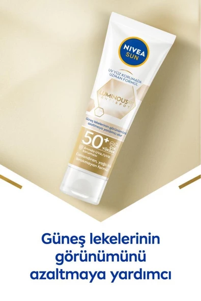 Nivea Luminous630 Leke Karşıtı Güneş Koruyucu Yüz Kremi 40ml, Spf50, Hyalüronik Asit, E Vitamini, Uva/uvb - 3
