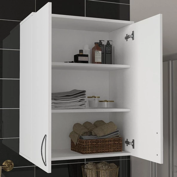 Dekorister Zoe Banyo Üst Dolabı Beyaz - 2