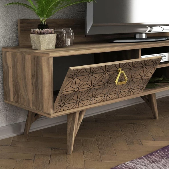 Dekorister Exclusive Yakamoz Tv Sehpası Ceviz - 3