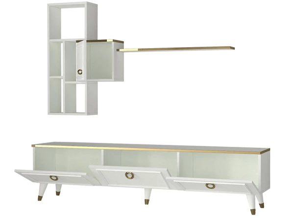 Dekorister Exclusive Kornelya Tv Ünitesi Beyaz - Resim 7