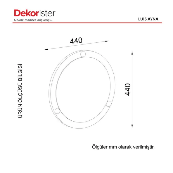 Dekorister Exclusive Luis Ayna Siyah - 5