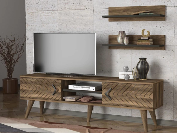Dekorister Exclusive Legato Tv Ünitesi Ceviz - 2