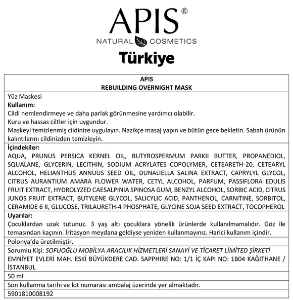 Gece Kremi - Seramid Gücü Onarıcı - 50 ml - 2