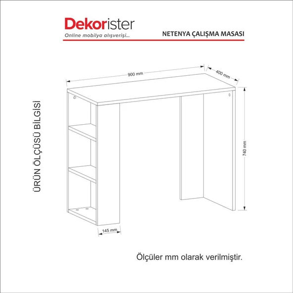 Dekorister Netenya Çalışma Masası - 6