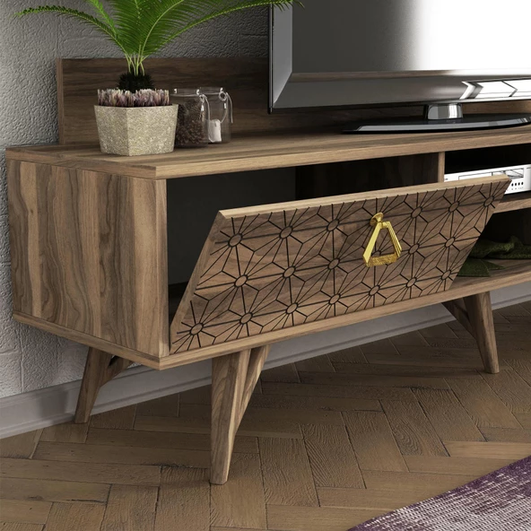 Dekorister Exclusive Yakamoz Tv Ünitesi Ceviz - 5