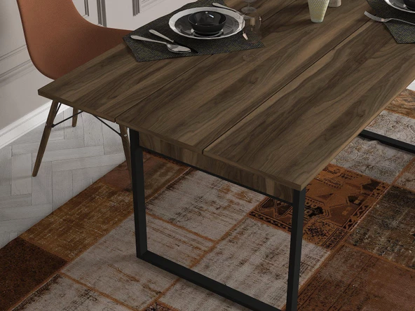 Dekorister Exclusive Lost Yemek Masası Ceviz - 4