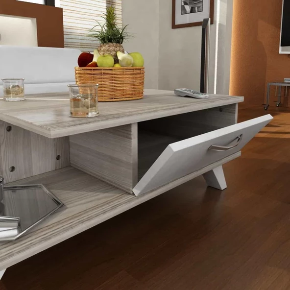 Dekorister Arsenal Orta Sehpa Beyaz-Cordoba - Resim 2