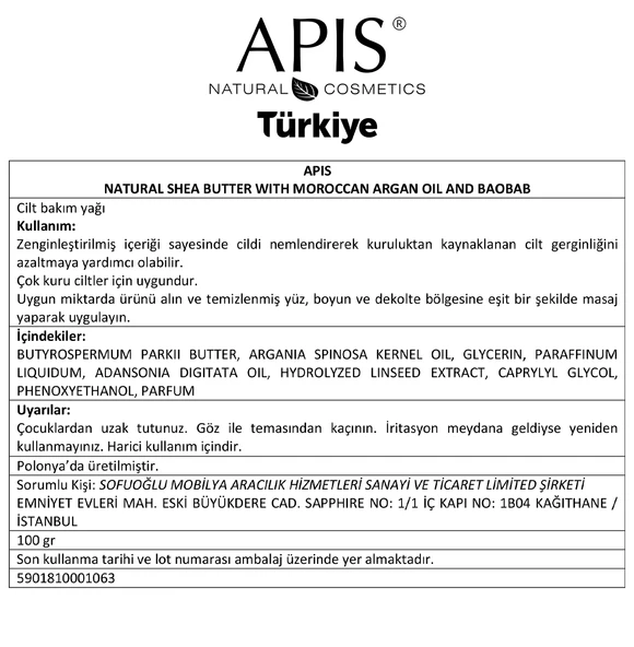 Shea Yağı - Fas Argan Yağı ve Bambu Özlü - Çok Kuru Ciltler İçin - 100gr - 4