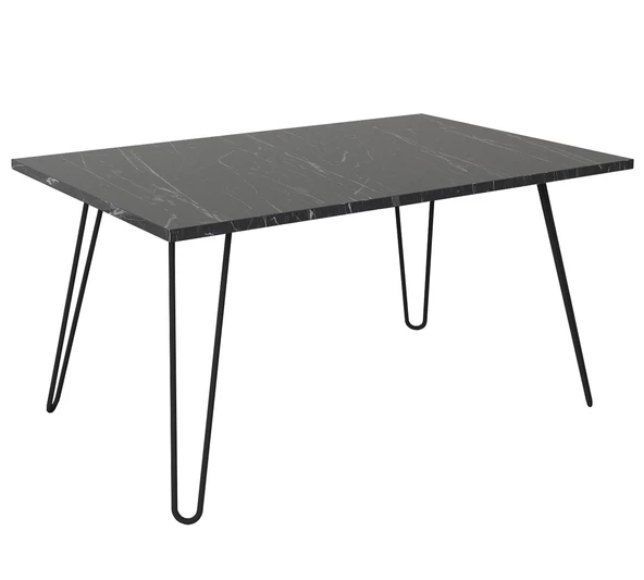 Dekorister Deren Metal Ayaklı Orta Sehpa Mermer - 4