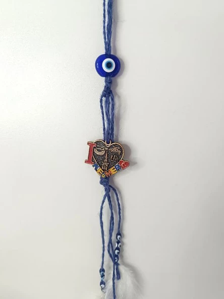 Nazar Boncuklu Kötü Göz Kovucu Dikiz Ayna Duvar Bahçe Ağaç Teras Balkon Süsleme - 4