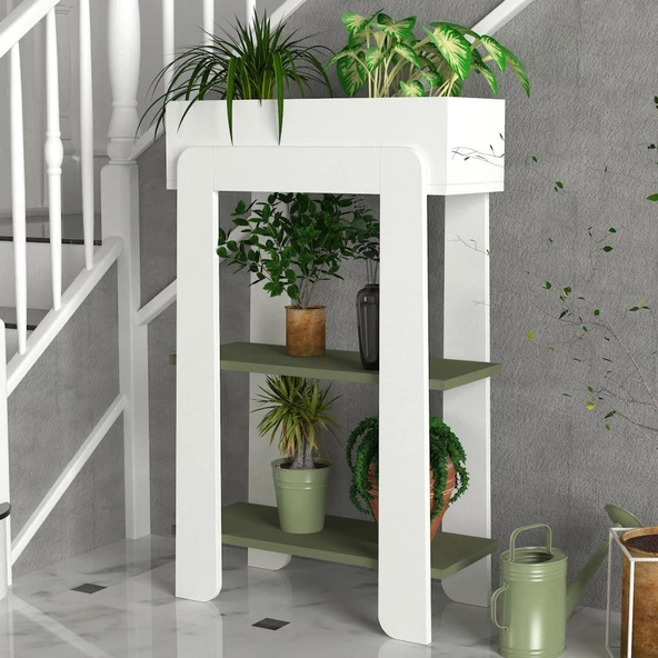 Dekorister Nola Çiçeklik Beyaz-Garden - 2