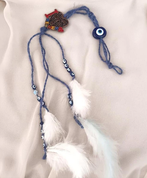 Nazar Boncuklu Kötü Göz Kovucu Dikiz Ayna Duvar Bahçe Ağaç Teras Balkon Süsleme - 2