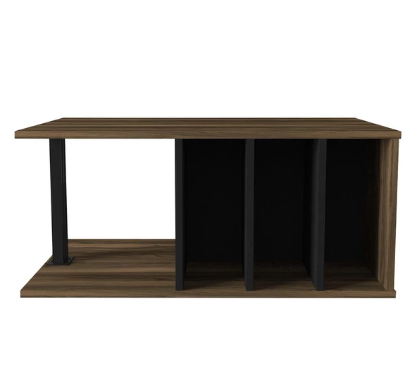 Dekorister Exclusive Hilda Orta Sehpa Ceviz-Siyah - 4
