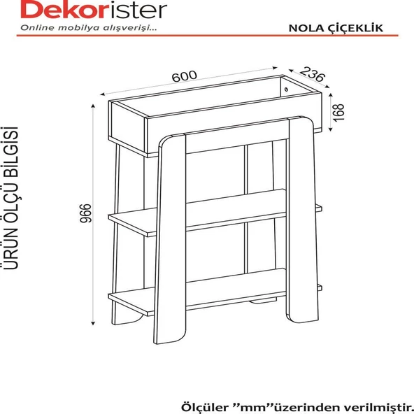 Dekorister Nola Çiçeklik Beyaz-Garden - 8