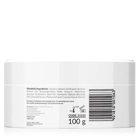 Shea Yağı - Fas Argan Yağı ve Bambu Özlü - Çok Kuru Ciltler İçin - 100gr - 3