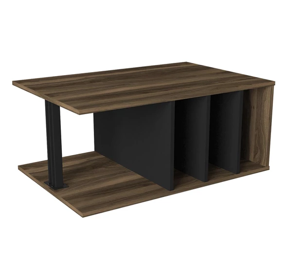 Dekorister Exclusive Hilda Orta Sehpa Ceviz-Siyah - 3